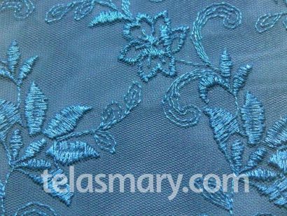 Tul Bordado 7004 Petroleo Tul Bordado 7004 Petroleo