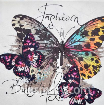 Pana Estampada para Almohadones Butterfly - Imagen 1