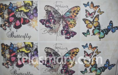 Pana Estampada para Almohadones Butterfly