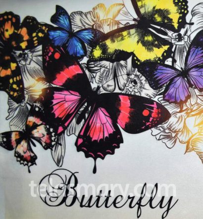 Pana Estampada para Almohadones Butterfly - Imagen 2