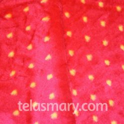 Peluche Estampado 03 Lunares Rojo