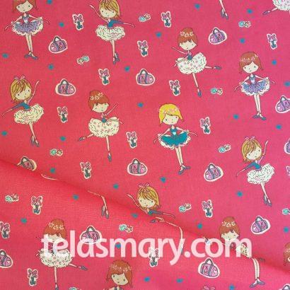 Batista Estampada 40 fucsia